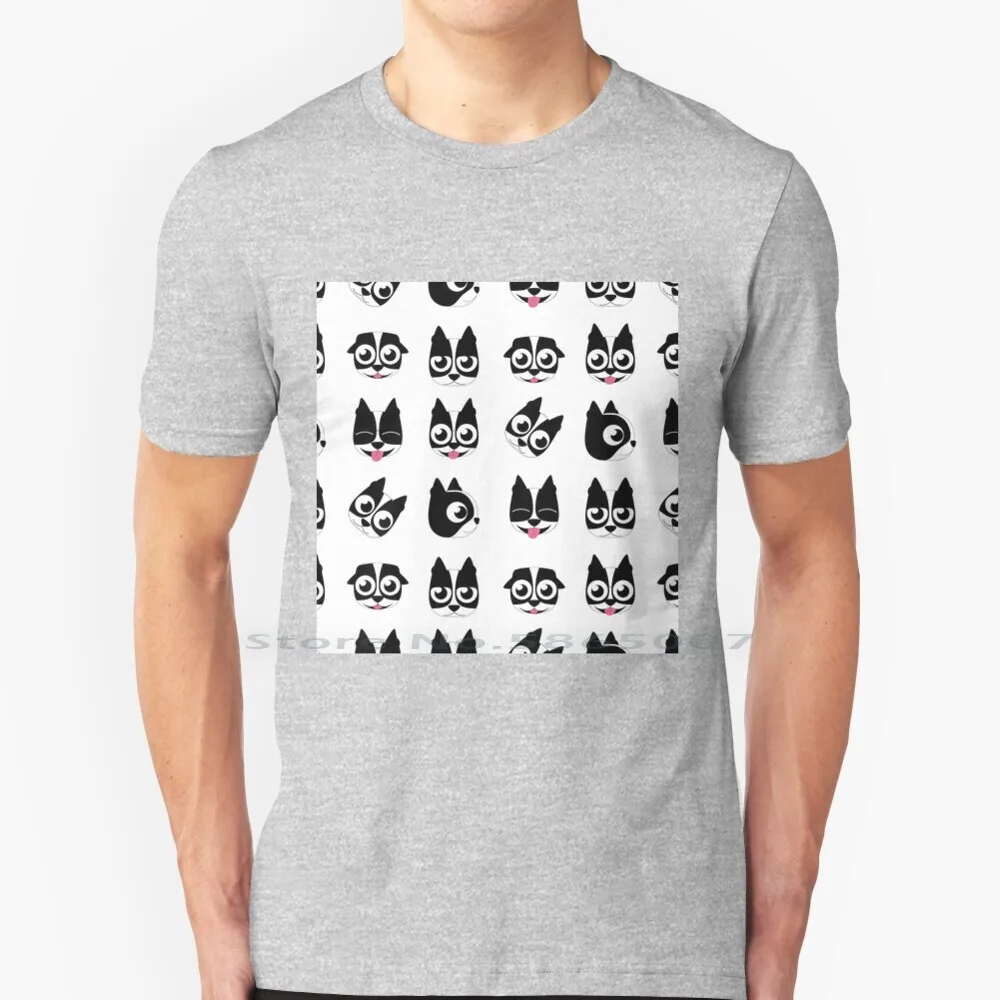 

Футболка с изображением милого лица щенка Бостон-терьера, 100% хлопок, Canine Boston Terrier Stuff Boston щенок Boston Terrier Ideas Boston