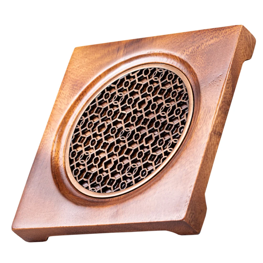 

Hot Trivet Mat Tea Pot Coasters Holder Wood Drink Pads Cup Wooden Kettle Coaster Teapot Tray Trivets Heat Storage Square