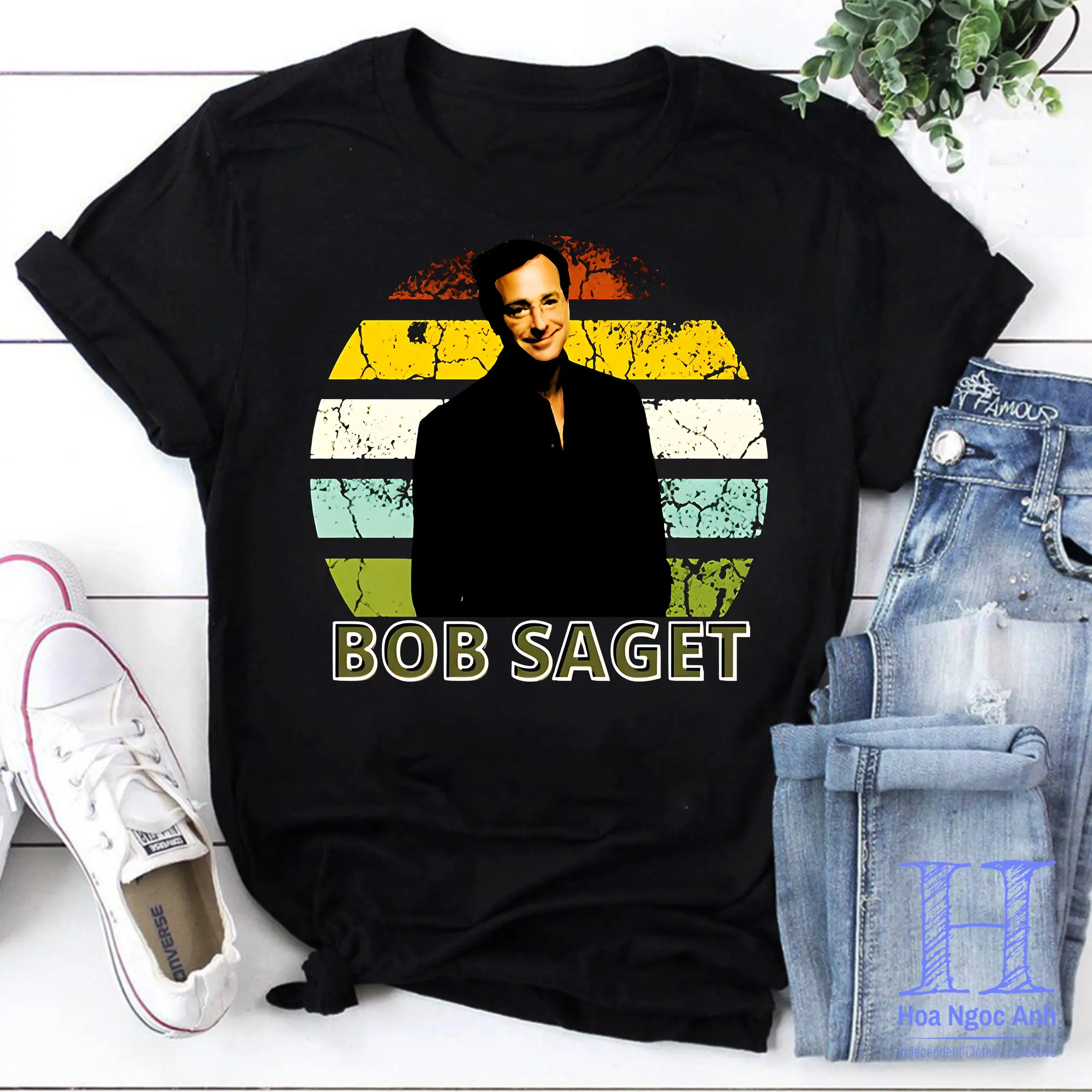 Винтажная футболка с потертым дизайном Fuller House Bob Saget Love Funny