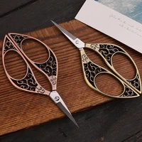 stainless steel vintage sewing tailor scissors stitch retro classic shear tool antique embroidery handicraft fabric cut trim