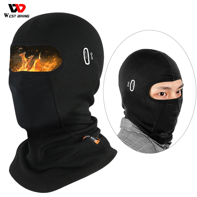 

WEST BIKING Thermal Men's Hat Winter Cycling Equipment Windproof Motorcycle Helmet Liner Breathable Balaclava Face Mask Headwear