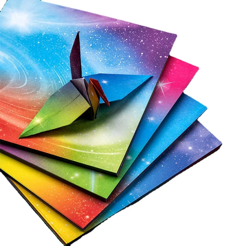 50 шт. двусторонняя квадратная бумага для оригами с изображением звезд - купить по