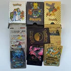 2022 Оригинальная карта покемона из золотой фольги, серебряная карта покемона, настольная игра, детский подарок, детские подарки на день рождения