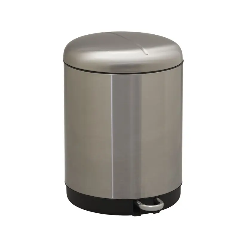 

8 gal / 30 L Charleston Stainless Steel Dual Compartment Step Trash Can house clean bin box
