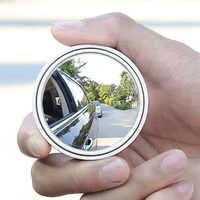 car accessories 2 pcs car rearview mirror round blind spot mirror 360 degree rotating car wide angle small round frame auxiliary