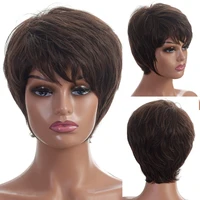 your style synthetic short pixie blonde wigs short haircuts for women hairstyles with highlights short hair wig female wigs