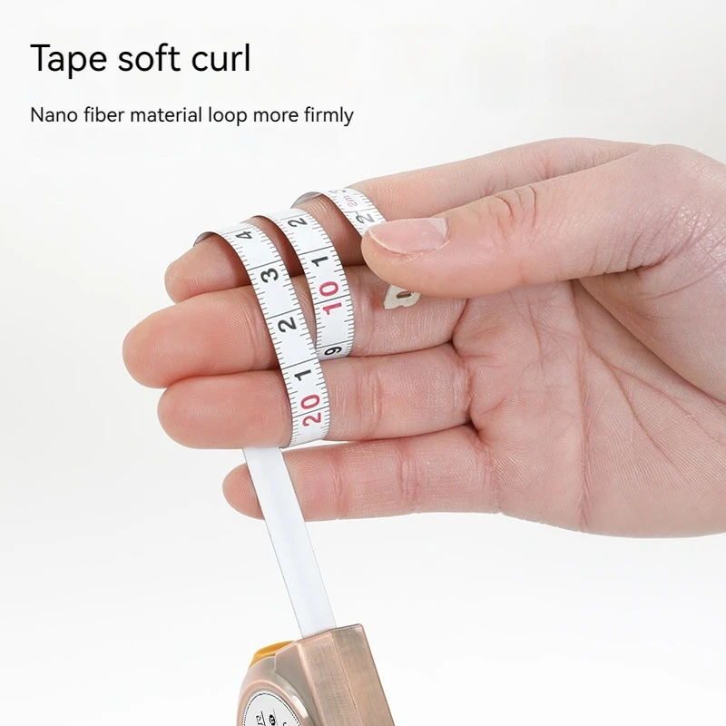 Миниатюрный Брелок EDC Рулетка 2 М Стальная Многофункциональная Компактная