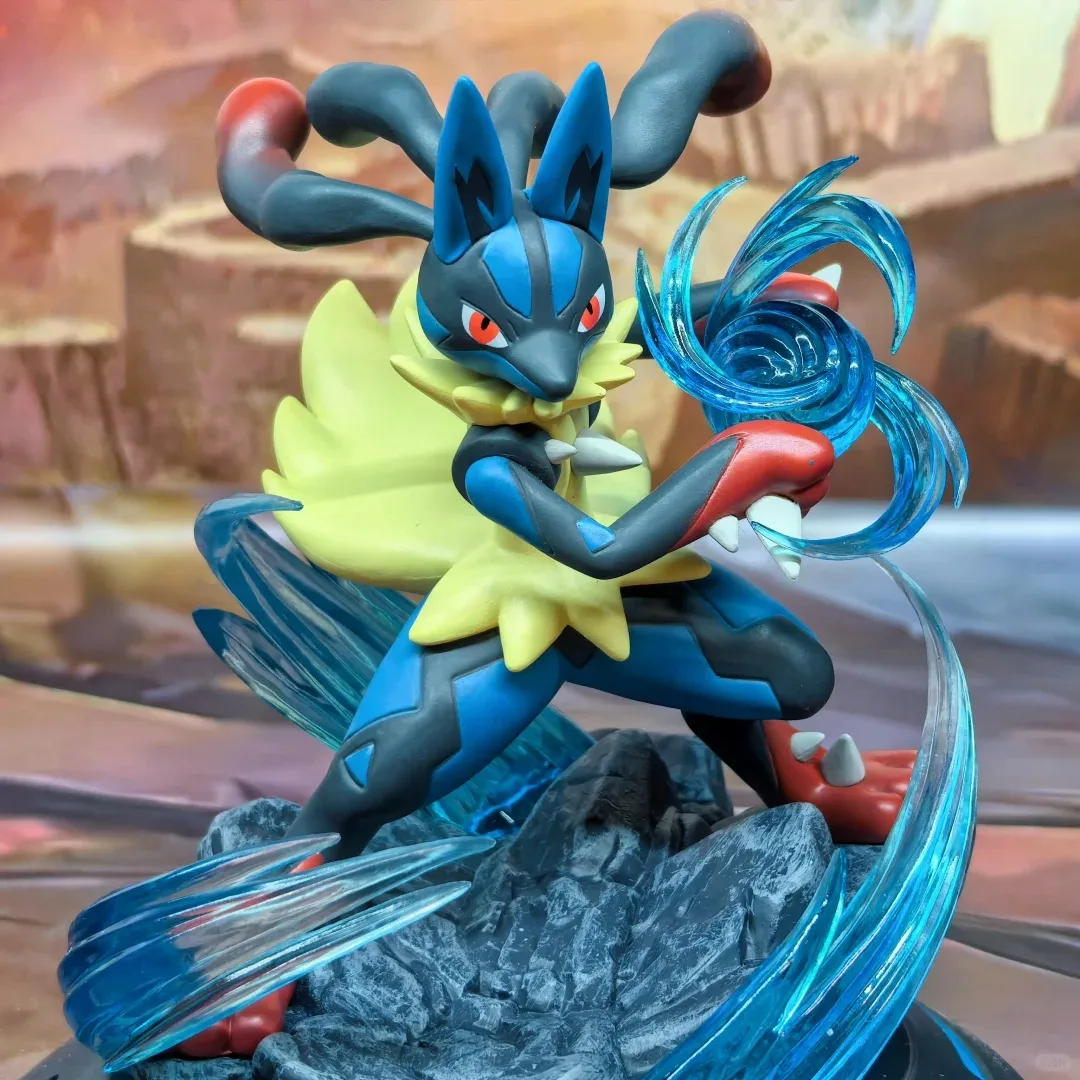 Фото В наличии Фигурка Покемона Funism Lucario Mega Evolution Статуя Пикачу Коллекционная игрушка №2