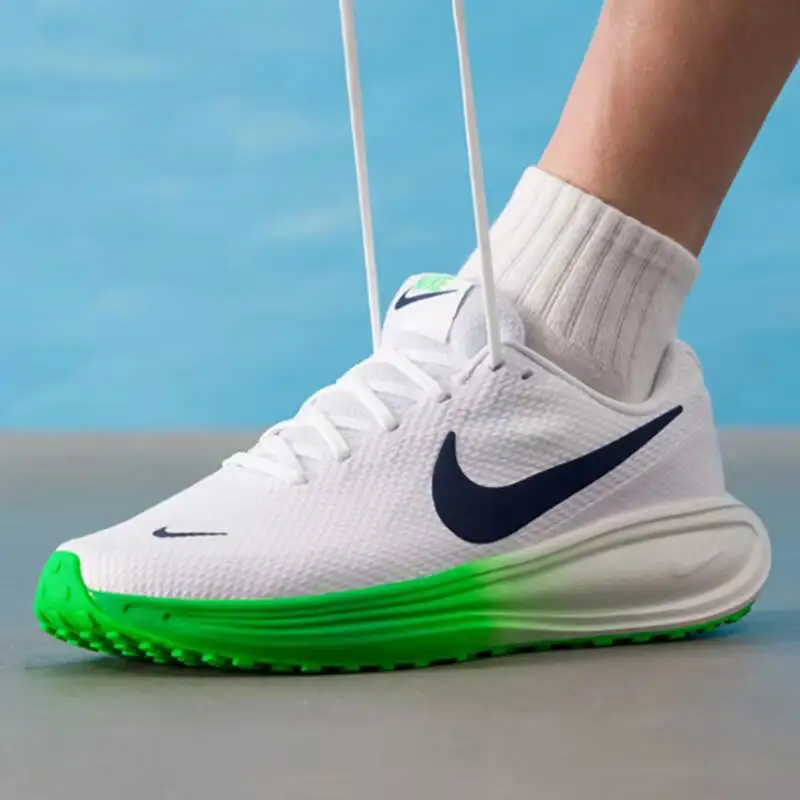 Горячая новинка 2026: Мужские кроссовки Nike бело-зеленые для бега, с амортизирующей толстой подошвой, легкие, для уличного спорта, HJ9198-111 (art.: 3920dc8697d24) - 3920dc8697d24