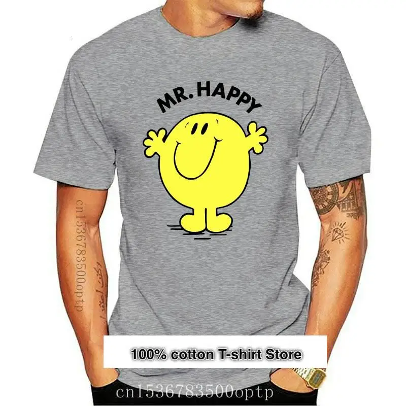 

Camiseta de Mr Happy para hombre, ropa para hombre