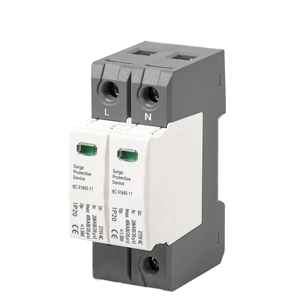 Сетевой фильтр 20/40KA 2P 275V для устройства защиты от перенапряжения Arrester 91*36*64 мм