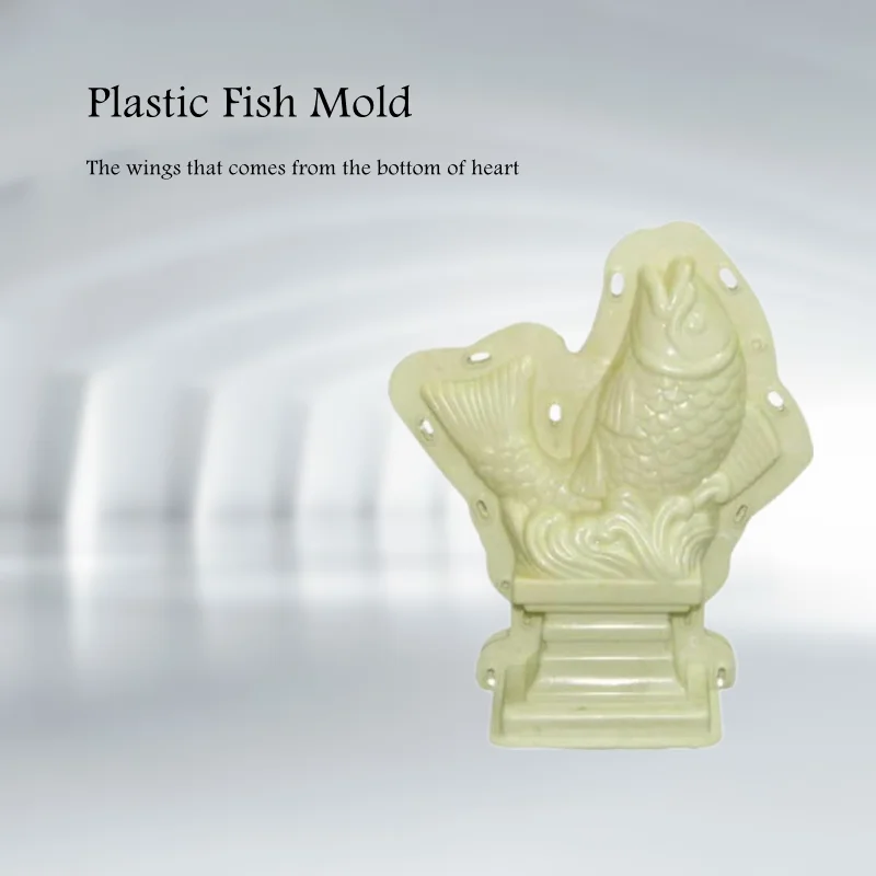 Прочные пластиковые цементные формы для рыб симпатичная скульптура из