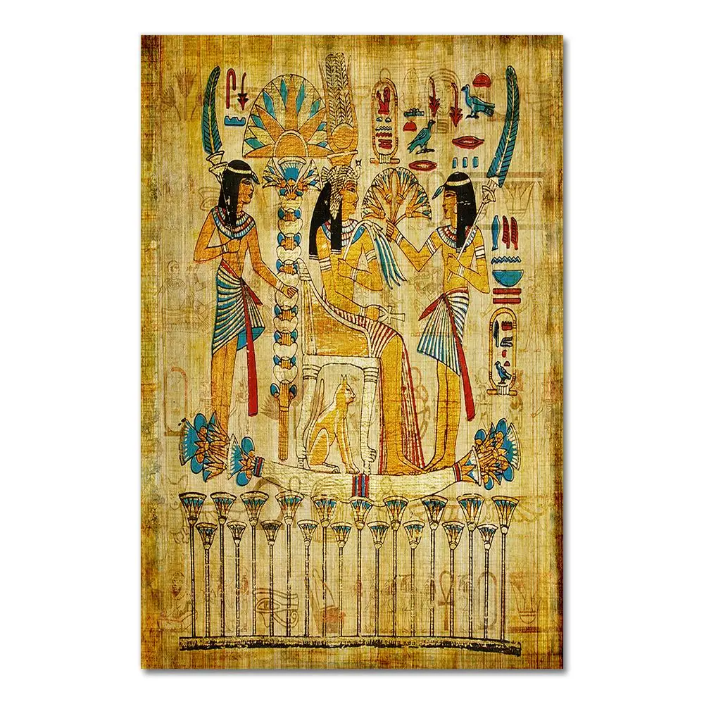 

Ретро египетский пейзаж, картина на холсте, AliPaint