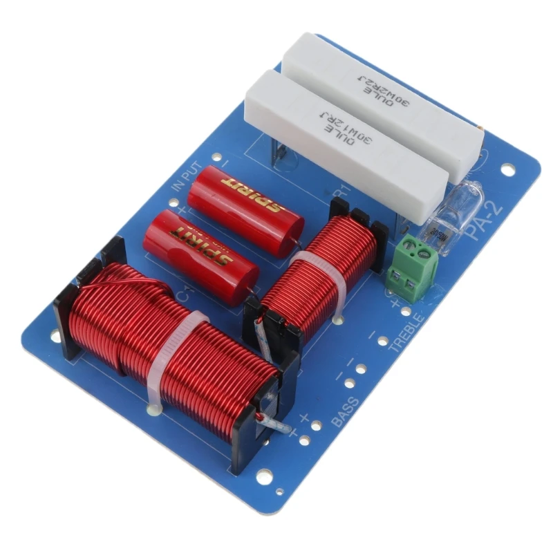 

G5AA 2 Way Speaker Frequency Divider Module Treble Bass Hi-Fi Crossover Filter Distributor Board for DIY Speaker