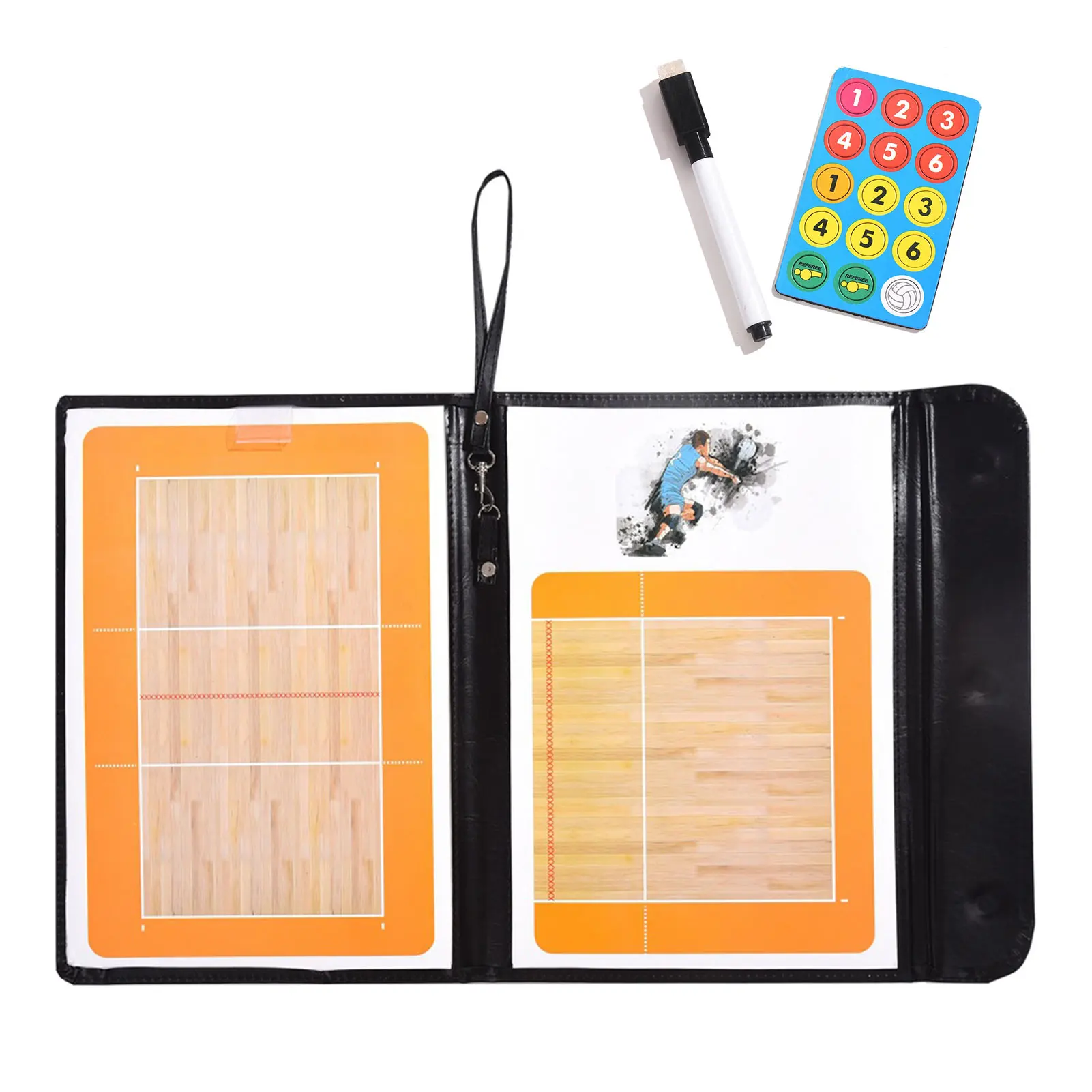 

Coaches Board Collapsible Volleyball Coaching Board For Volleyball Training Dry Erase Tactics Coach Board Clipboard With Marker