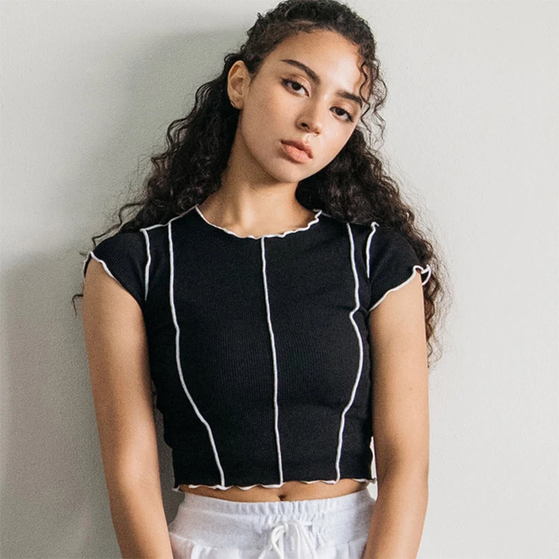 Summer Women's Fitness T-shirts 2022 Clothing Gym Shirt Female Yoga Top Sportswear Crop Tops Sports Wear for Women T-shirt