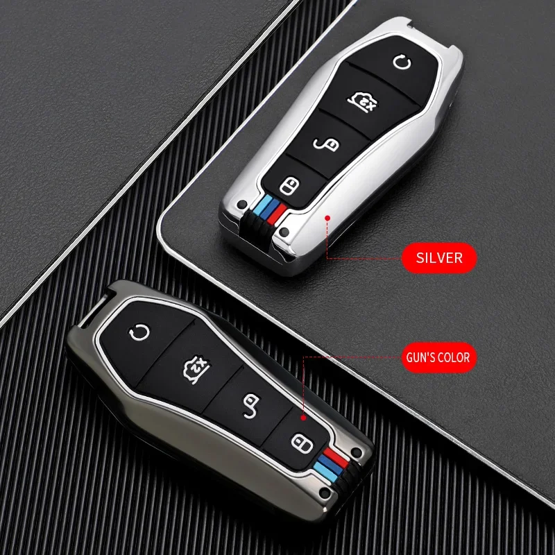 

Zinc Alloy Car Key Case For BYD Han Ev Tang Dm/Qin PLUS/Song Pro/MAX/Yuan Buckle Key Cover Zinc Alloy Car Accessories