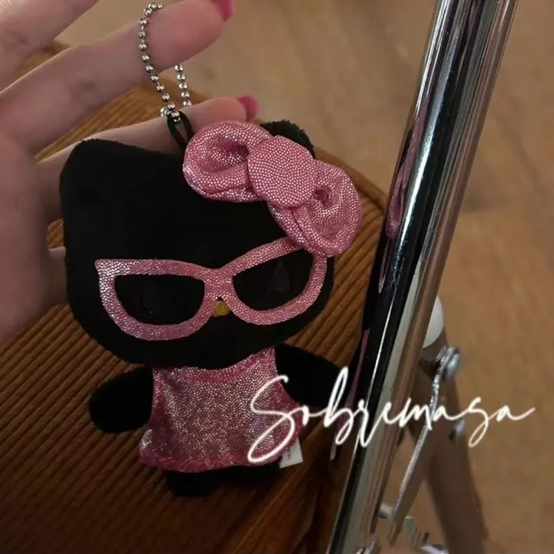 

2023 New Sanrio Y2k Hello Kitty Plush Doll Keychain Bag Pendant Anime Kawaii Cute Niche Student Children Girlfriends Kids Gifts