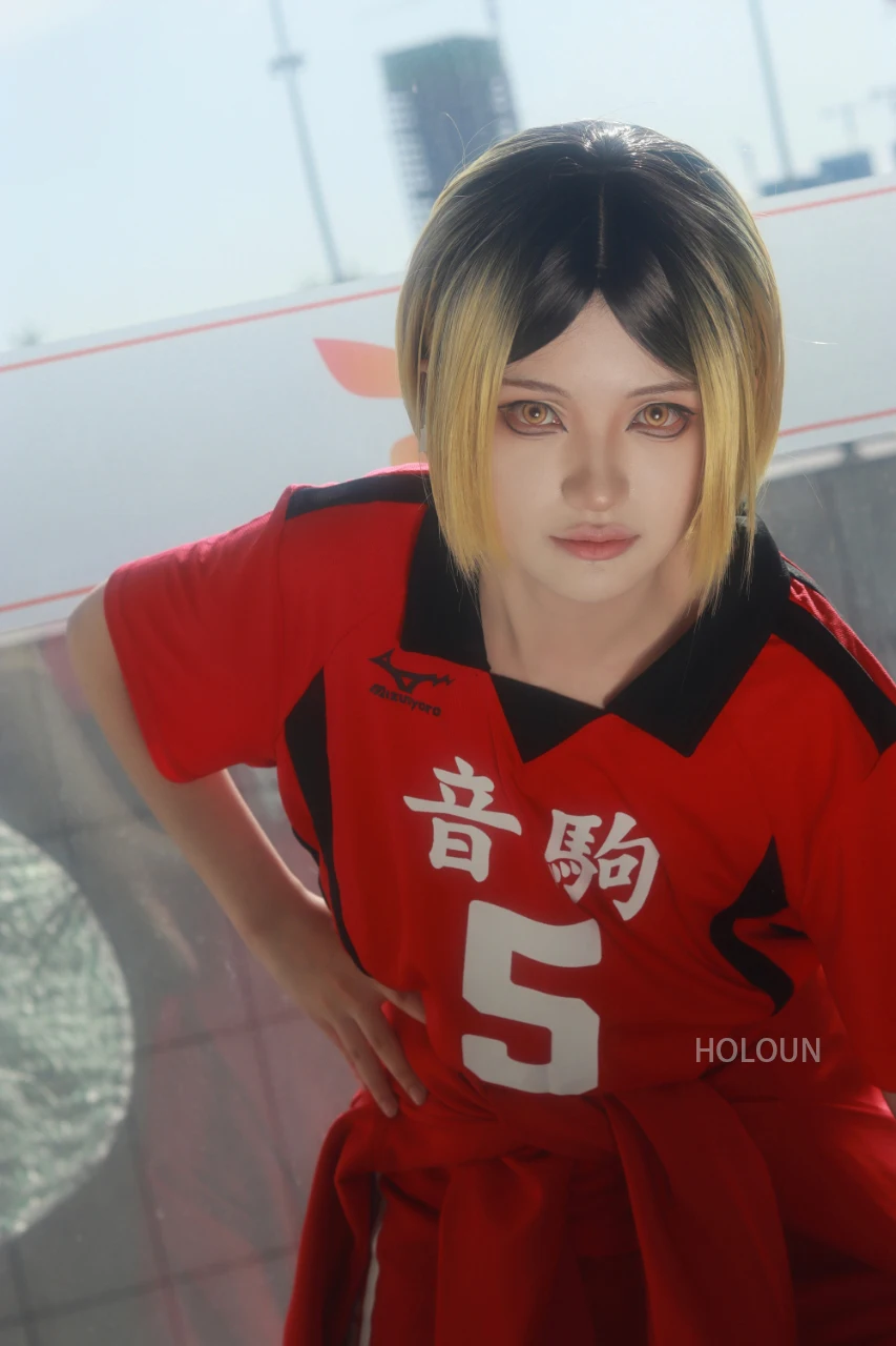 Косплей косплей некома школьный Топ короткий розовый сетчатый синтетическое