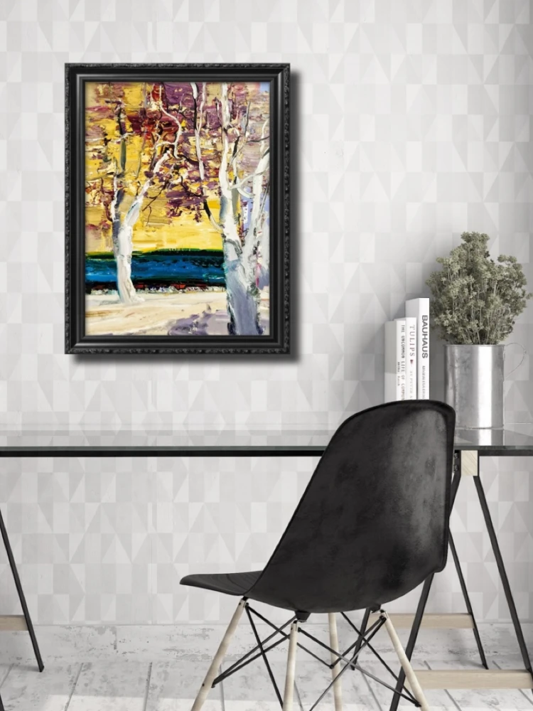 

Все сезоны, декоративные цвета, кожа, на заказ, картина маслом, украшение для гостиной