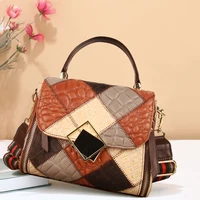 women handbag designer luxury shoulder crossbody with top handle leather female handbags retro large capacity embossing bags