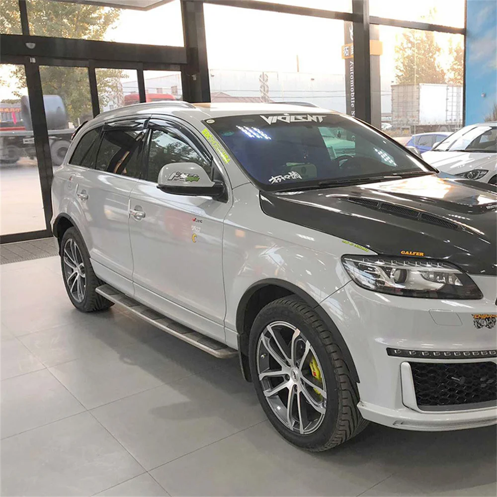 Фото Накладки на колесные арки (расширители арок) для Audi Q7 RSQ7 Sline 2006-2015, черные, декоративные накладки на колеса, молдинги, наклейки для авто №4