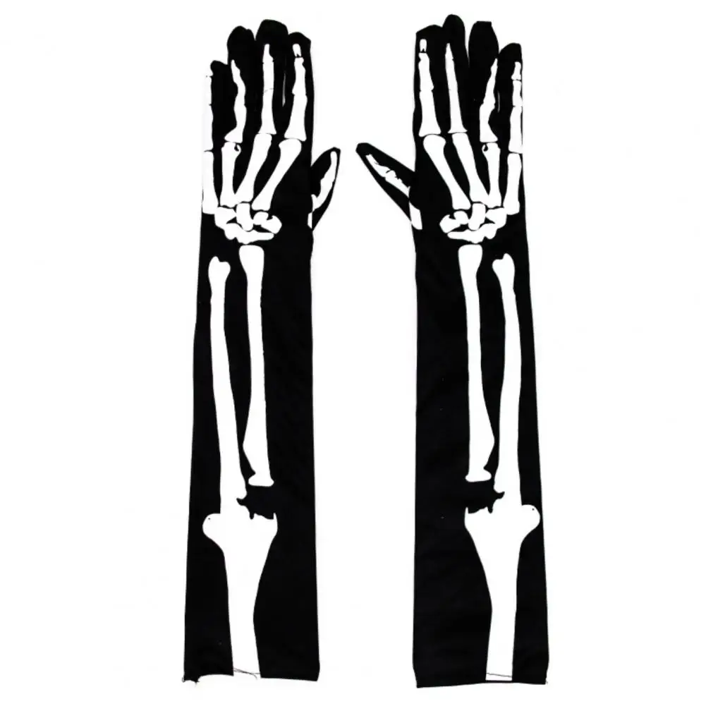 

1 Pair Halloween Gloves Full Fingers Breathable Trickery Halloween Performance Gloves for Halloween Party