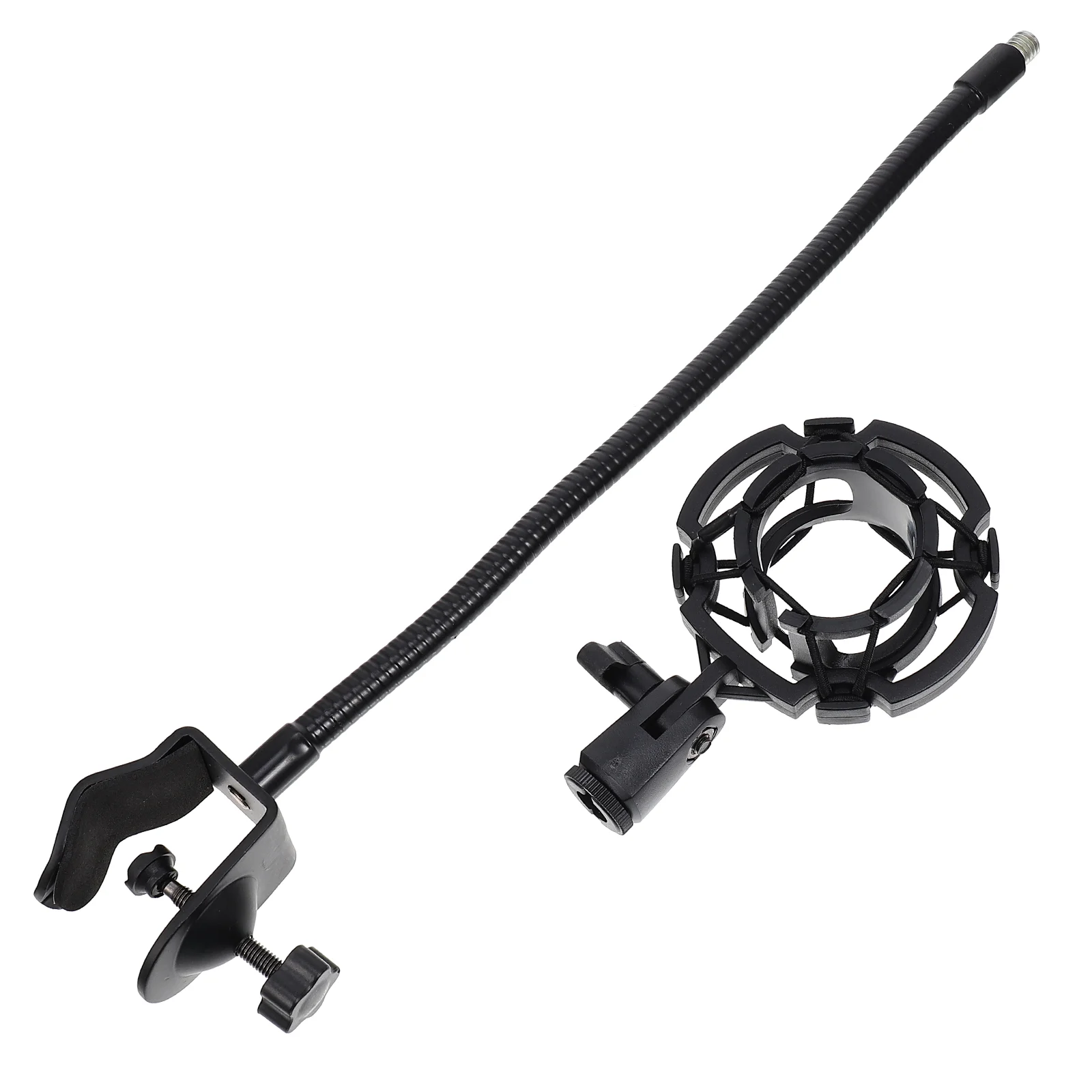 

Microphone Stand Rack Mic Universal Clamp Clip Arm Type Holder Table Boom C Flexible Desktop Bracket Iron