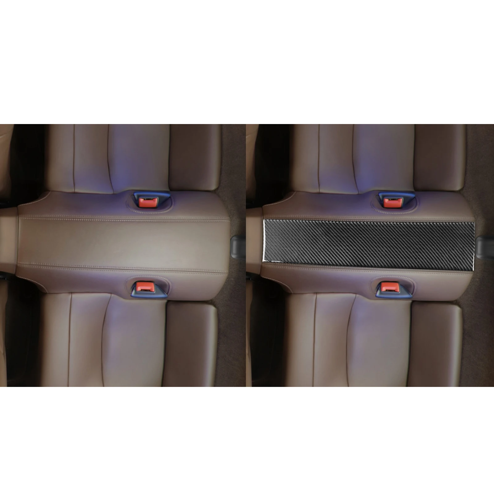 Крышка панели заднего центрального подлокотника из углеродного волокна для Porsche