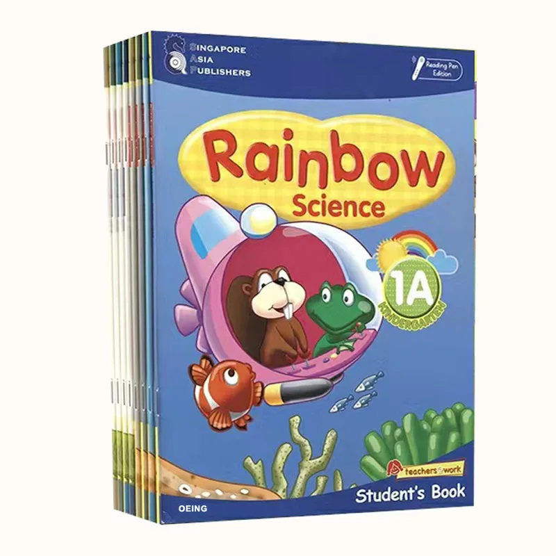 8 books/set 3 to 6 years old SAP Science K1K2 Singapore Science/Mathematics/English Enlightenment Textbooks and Workbooks