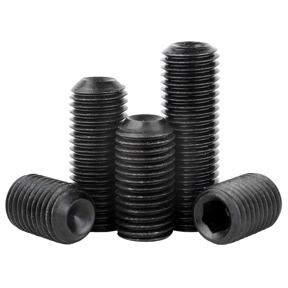 

50 шт. M1.6 M2 M2.5 M3 M4 M5 M6 M8 304 нержавеющая сталь, серебристо-черный класс 12,9, шестигранная Шестигранная розетка, кружка, набор болтов, личинки