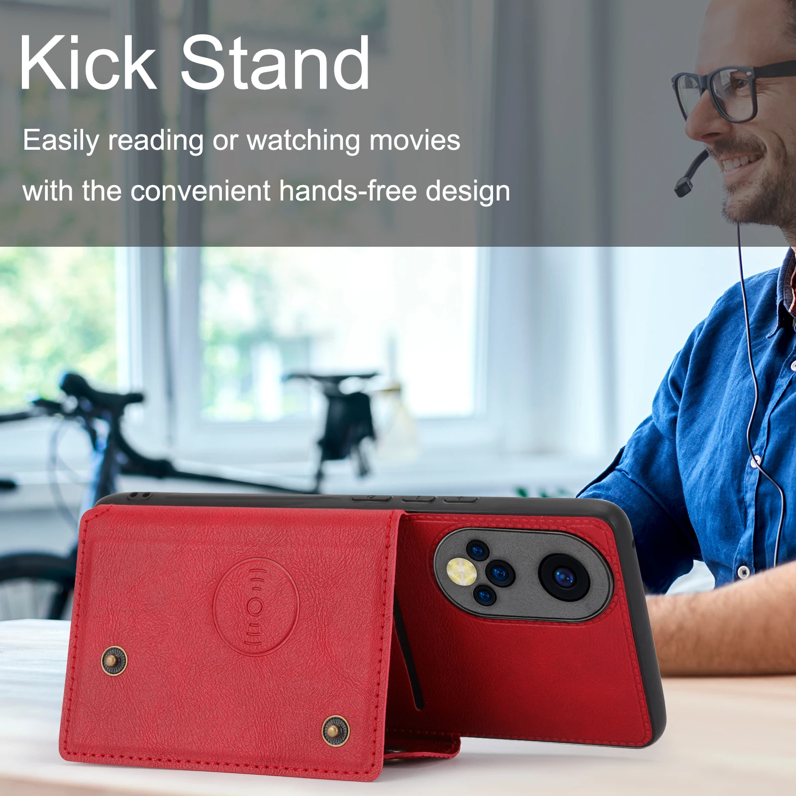 Двойной кожаный чехол-бумажник для телефона с защитой от падения Xiaomi Redmi K30 PRO