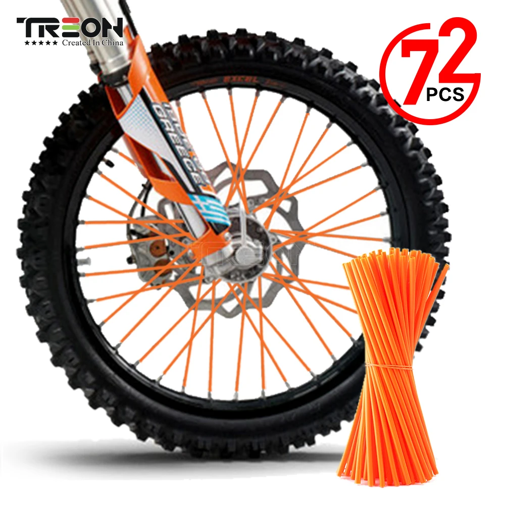 

72 Шт., Комплект Обертывания Спицами Для Мотоцикла, Кожаный Чехол Для Мотокросса, Велосипеда, Питбайка, Эндуро, Супермото