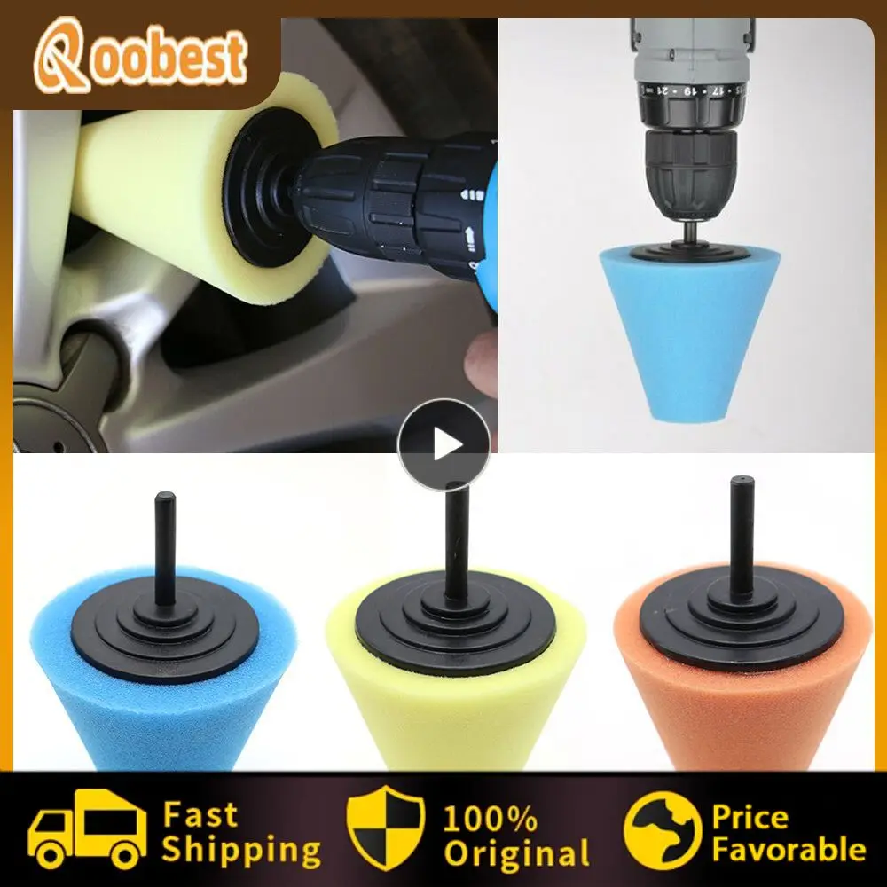 

1 шт., губка для полировки автомобильных колес, используется для электродрели, 3 дюйма/4 дюйма