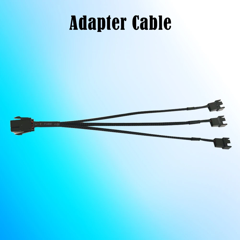 

Computer Cooler Cooling Fan 6 PIN to 3x4PIN/6x4PIN 12V Power Cable Cooler Fan Splitter Power Cable Wire