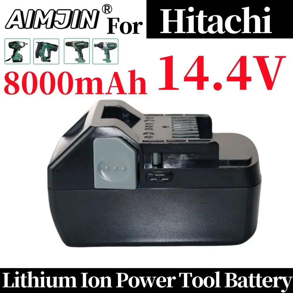 Литий-ионный аккумулятор 14 4 В 8000 мАч для Hitachi BSL1415 CR14DSL CJ14DSL BSL1430 BSL1440 DDS14DSL NP14DSL DS14DBL