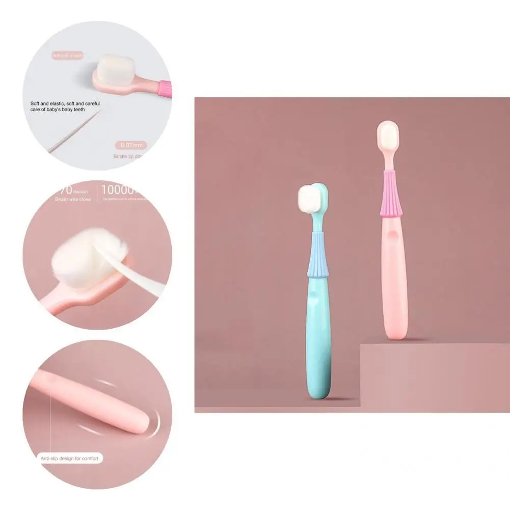 

Practical Manual Training Kids Tooth Brush Toothbrush Reliable Remove Tooth Stains