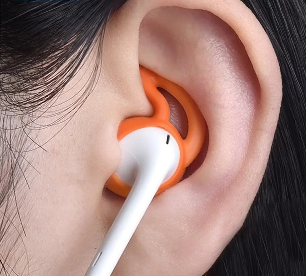 

Two pairs of For Apple X headphone cover iPhoneX in-ear iPhone XSMax anti-XR earplugs earpods sports anti-motion