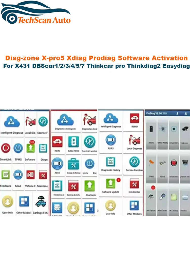 Активация программного обеспечения Thinkcar ThinkdiagDiagzoneXdiagXPRO5Prodiag для X431 DBScar123457, Thinkcar pro, Thinkdiag2, Easydiag (art.: 3920dc70ad4e0) - 3920dc70ad4e0