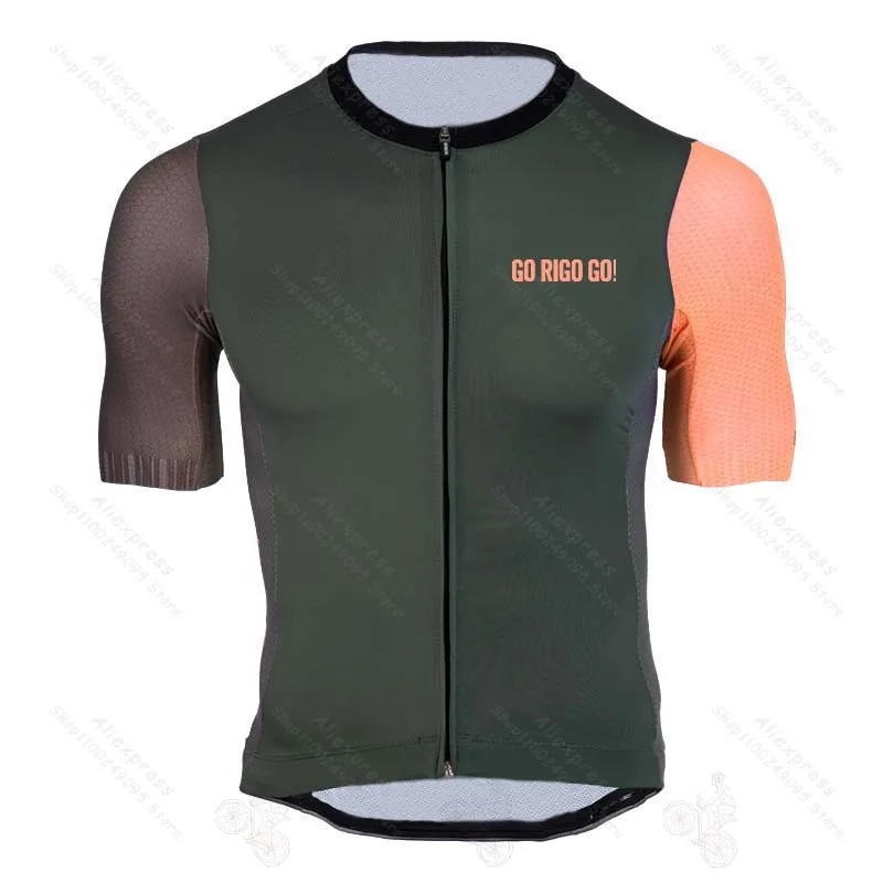 

2022 Go Rigo Go Cycling Jersey Men's Cycling Clothing MTB Bike Short Sleeves Colombia Team Bicycle Shirts Ropa Ciclismo Maillot