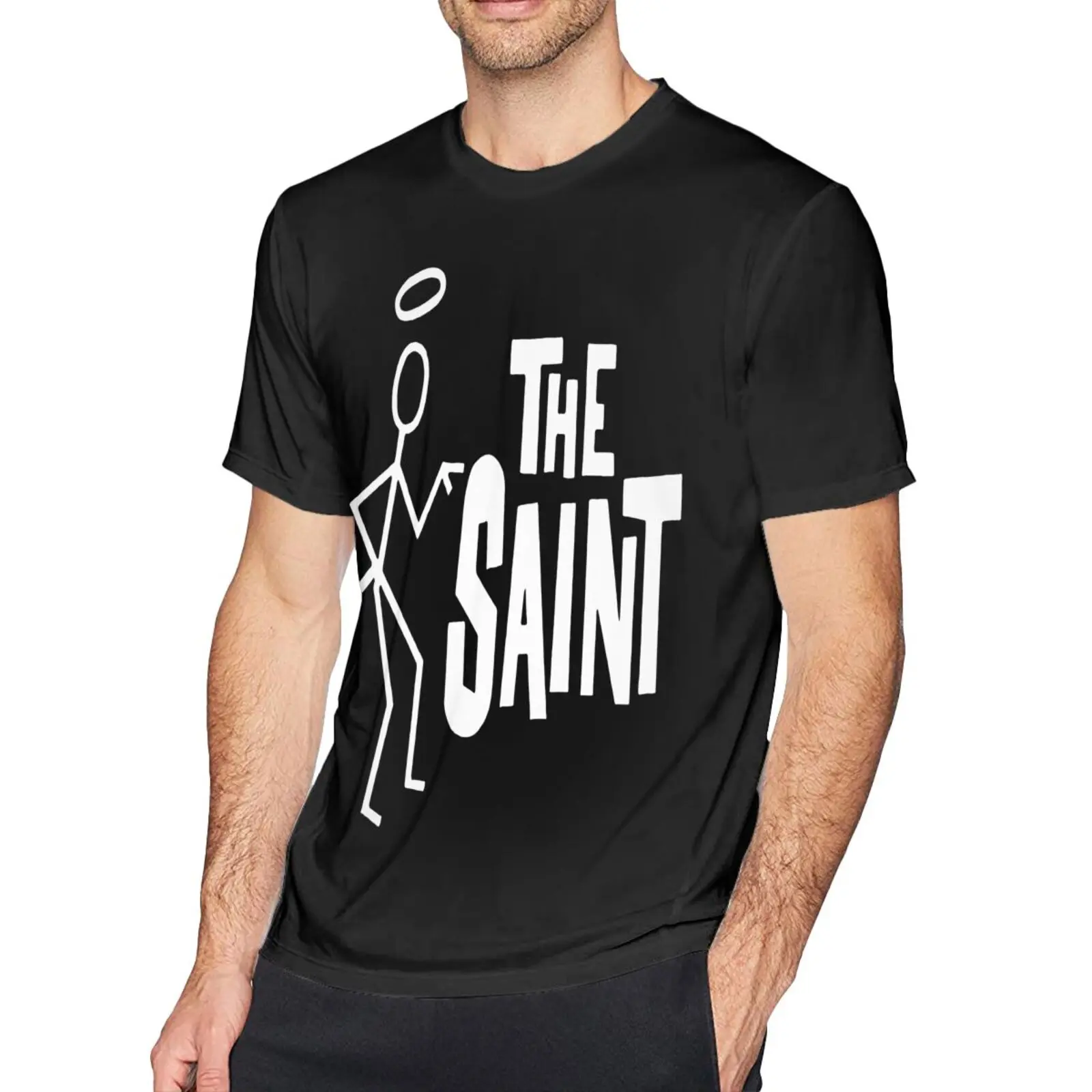 

Мужская футболка с коротким рукавом The Saint Tv Show Fan, Мужская футболка