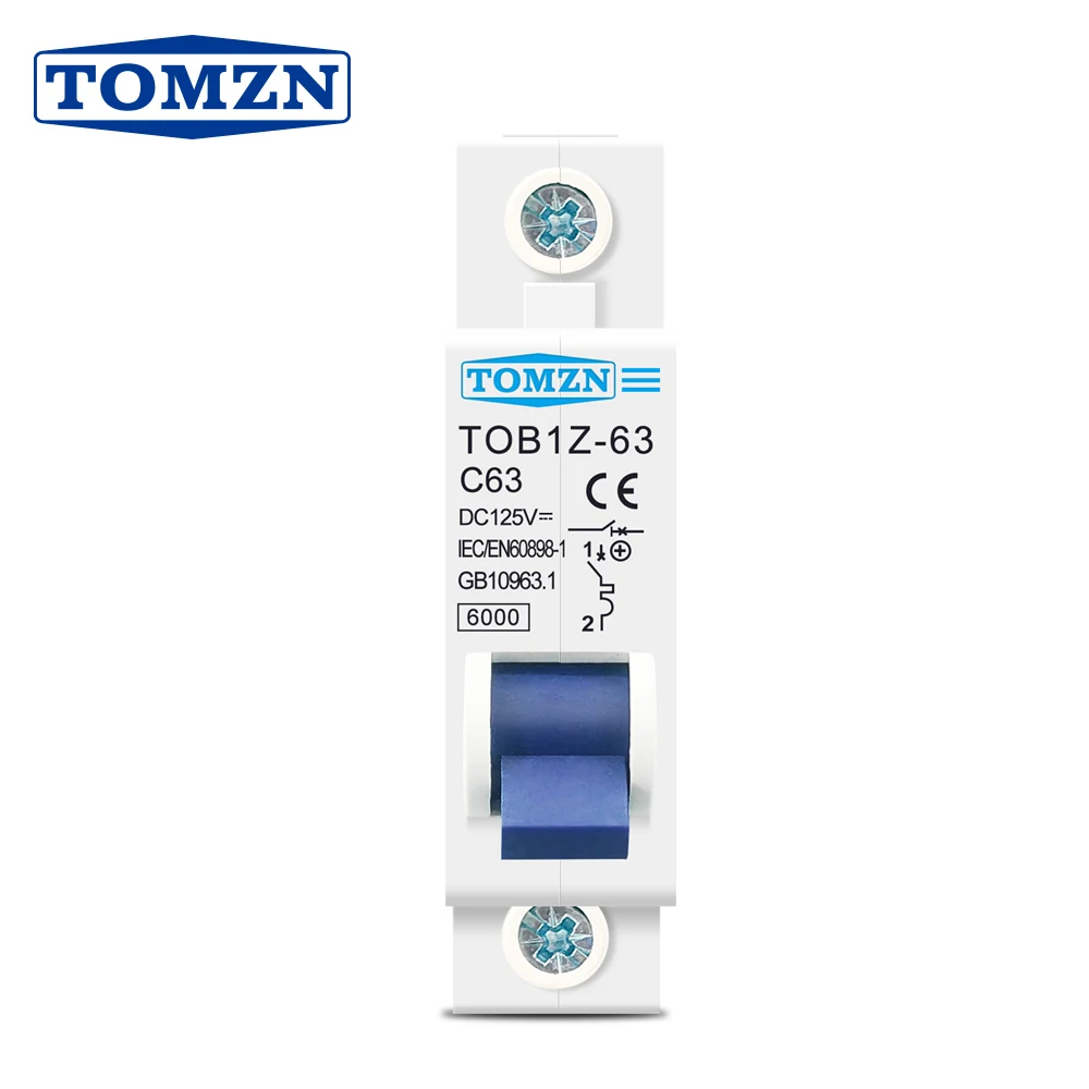 

TOMZN Мини автоматический выключатель TOB1Z-63 63А