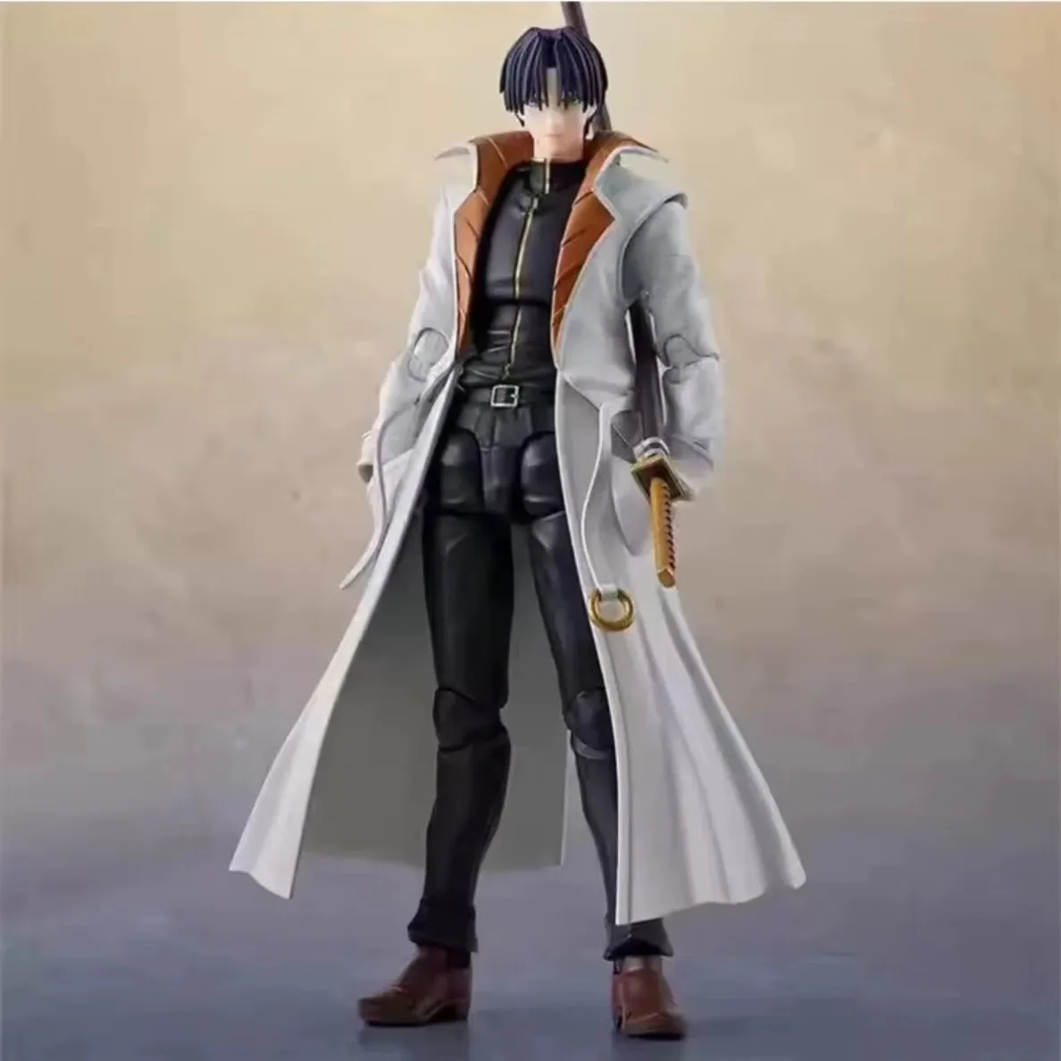 Фото Оригинальный набор для сборки модели аниме-фигурки Bandai SHF Shinomori Aoshi Rurouni Kenshin - коллекционный подарок для мальчиков и девочек №4