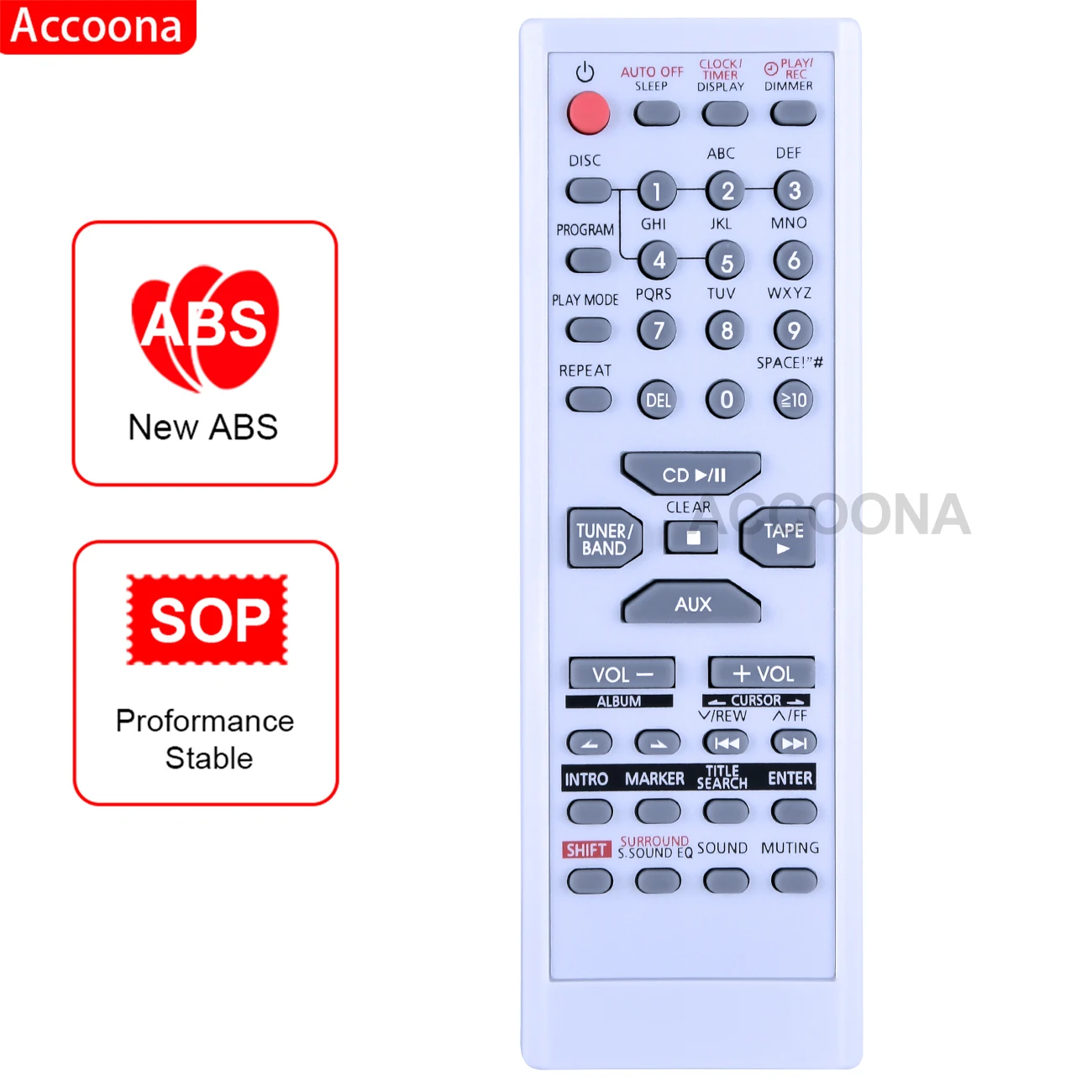 Remote Control For Panasonic EUR7711030 EUR7711150 SA-PM193P-S SA-PM19EB-S SA-PM19EG-S SA-PM19E-S CD Micro Stereo Mini System