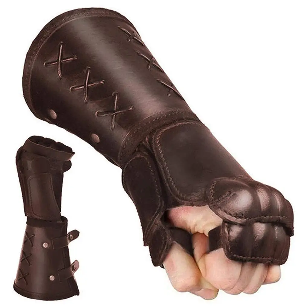 

1 Pair Arm Straps Hand Guards Vintage Style Costume Bracer Boxing Equipment