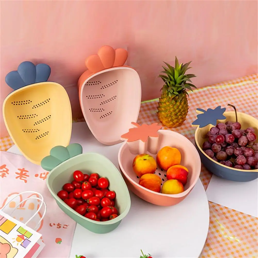 

Stackable Great Double Layer Kitchen Strainer Basket Kitchen Tools Kitchen Strainer Durable for Home