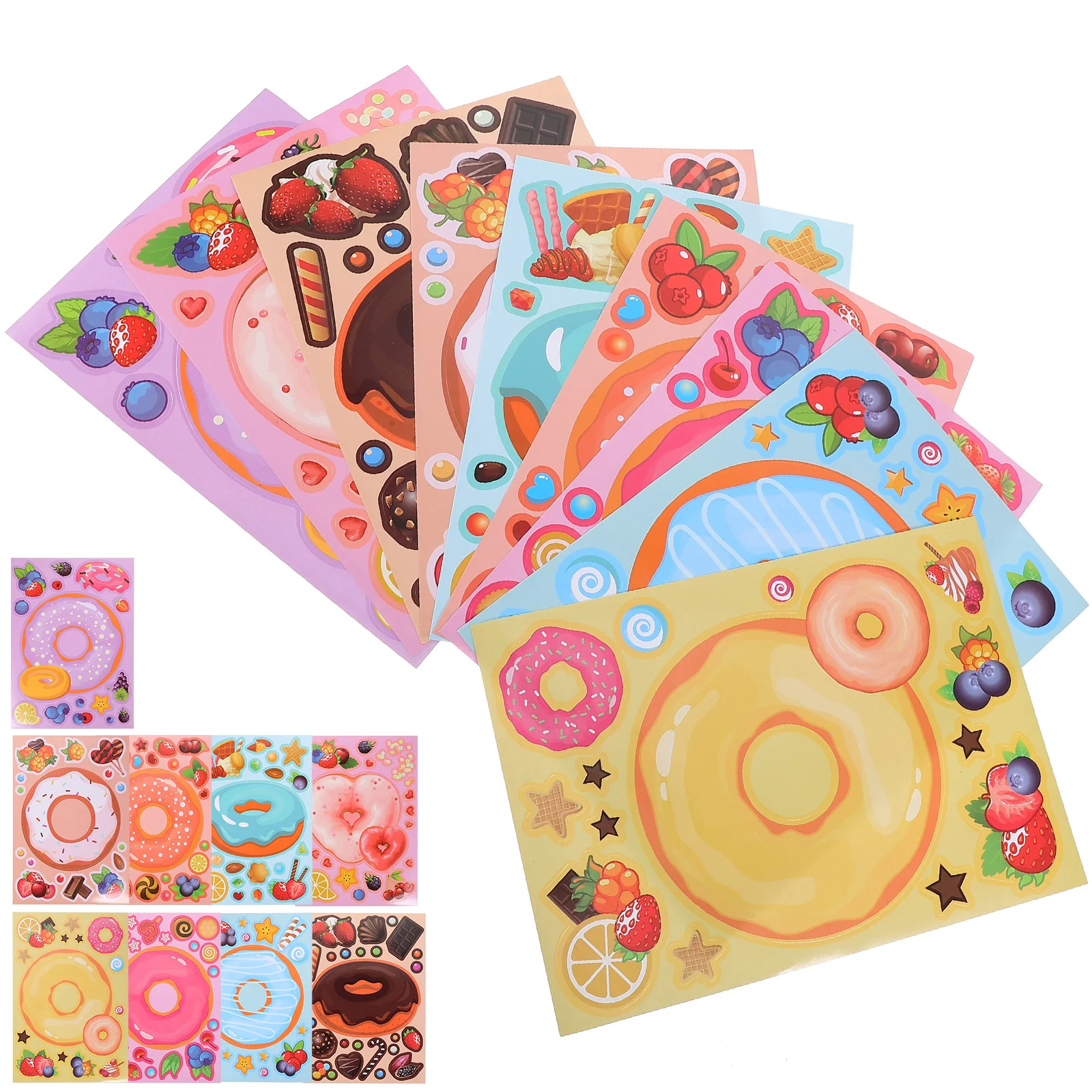 

27 Sheets Delicate Stickers Festival Colored Envelopes Gift Label Kid Seal Decals Paper Box Sealing