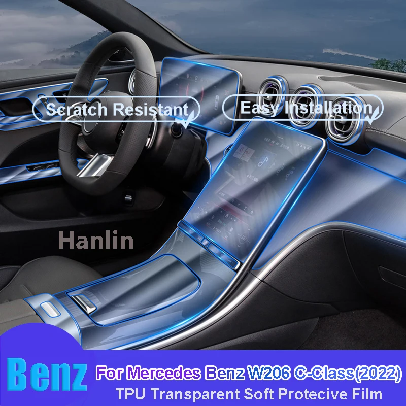 Для Mercedes Benz W206 C-Class(2022) Автомобильная GPS-навигация ЖК-экран фотозащита