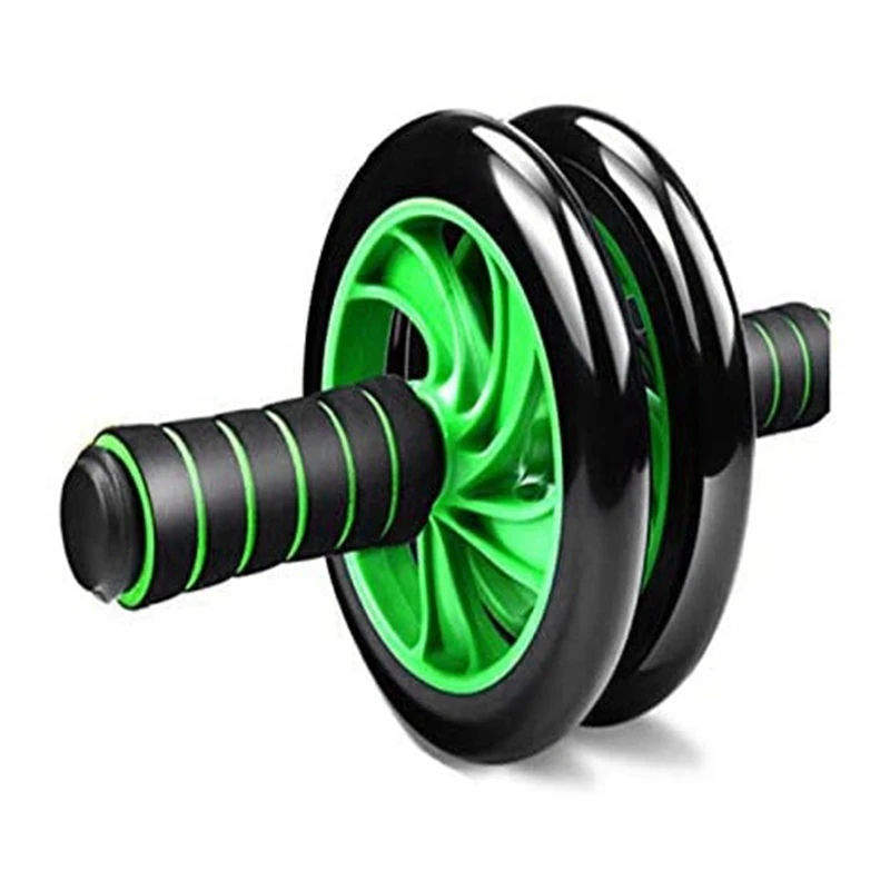 Гимнастический ролик для мышц абдоминального пресса без шума с ковриком