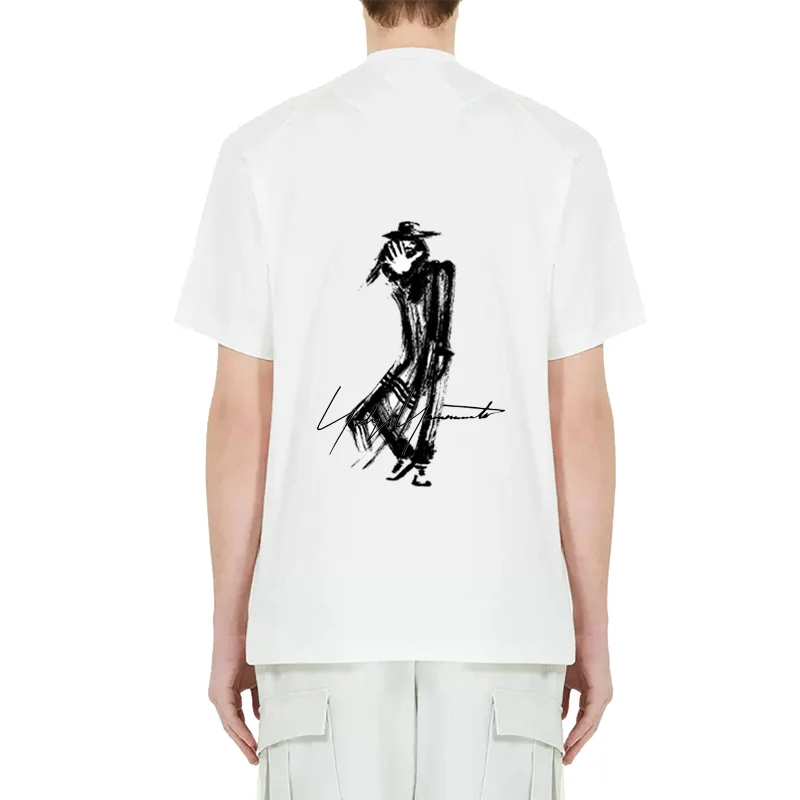 

Y-3 Y3 Yohji Yamamoto 23SS футболка с коротким рукавом и круглым вырезом для мужчин и женщин